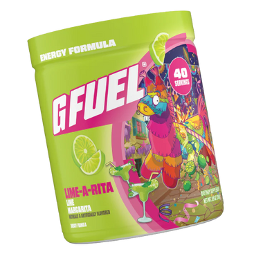 G Fuel Lime-A-Rita energy formula packaging on a white background