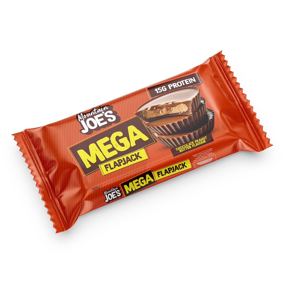 Mountain Joe's Mega Flapjack packaging on a white background