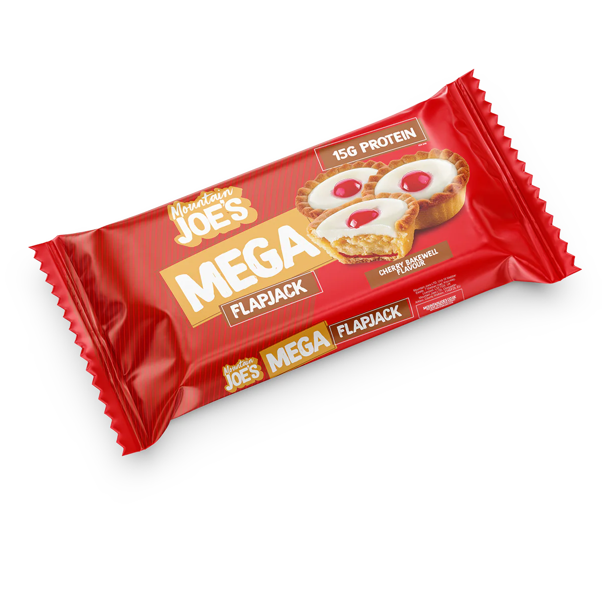Red package of Mountain Joe's Mega Flaijack on a white background