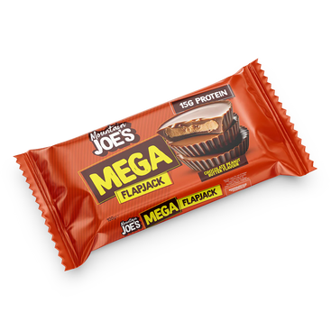 Mountain Joe's Mega Flapjack packaging on a white background