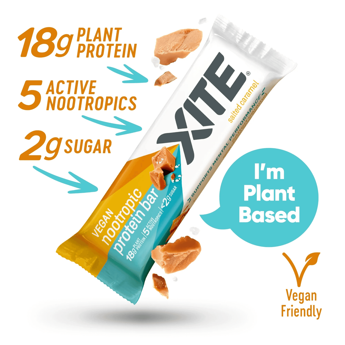 Xite | Salted Caramel - Nootropic Protein Bar